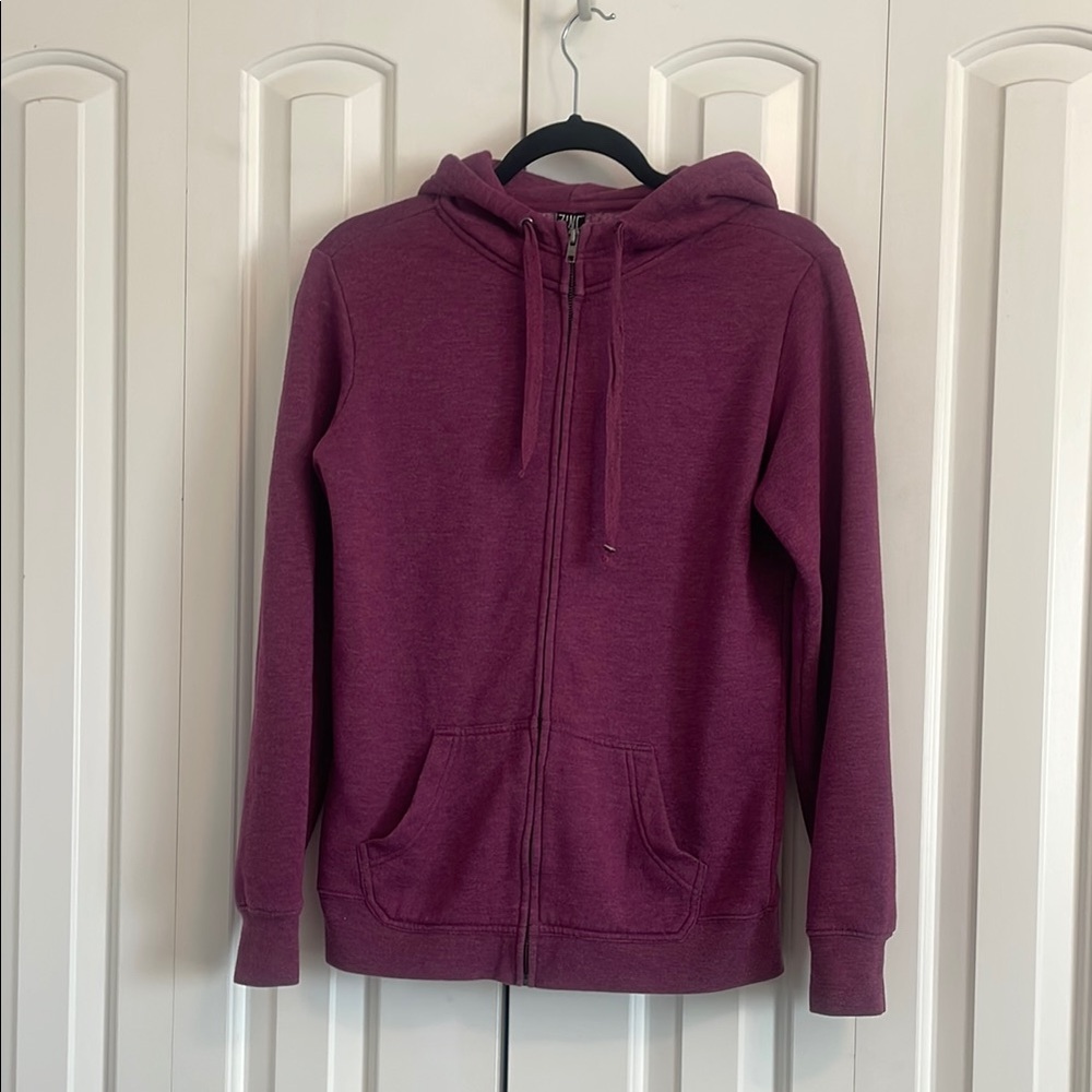Zine Clothing Purple Textured Hoodie